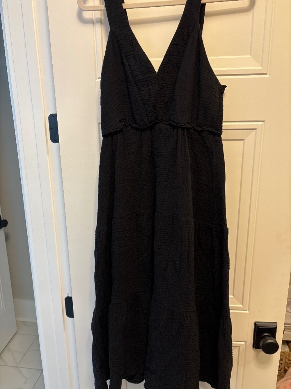 Black maxi dress